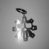 Brushed Stainless SMCO GEAR KEYCHAIN