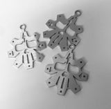 Brushed Stainless SMCO GEAR KEYCHAIN